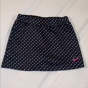 Nike Black Skort with white polka dots